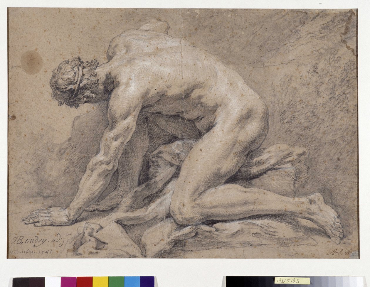 男人学习 作者 让·巴蒂斯特·奥德里（Jean Baptiste Oudry）