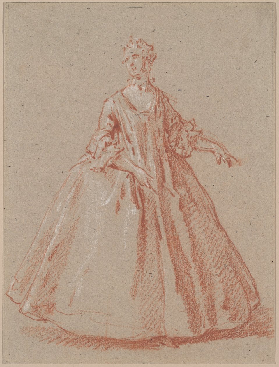 站立的女人 作者 让·巴蒂斯特·奥德里（Jean Baptiste Oudry）