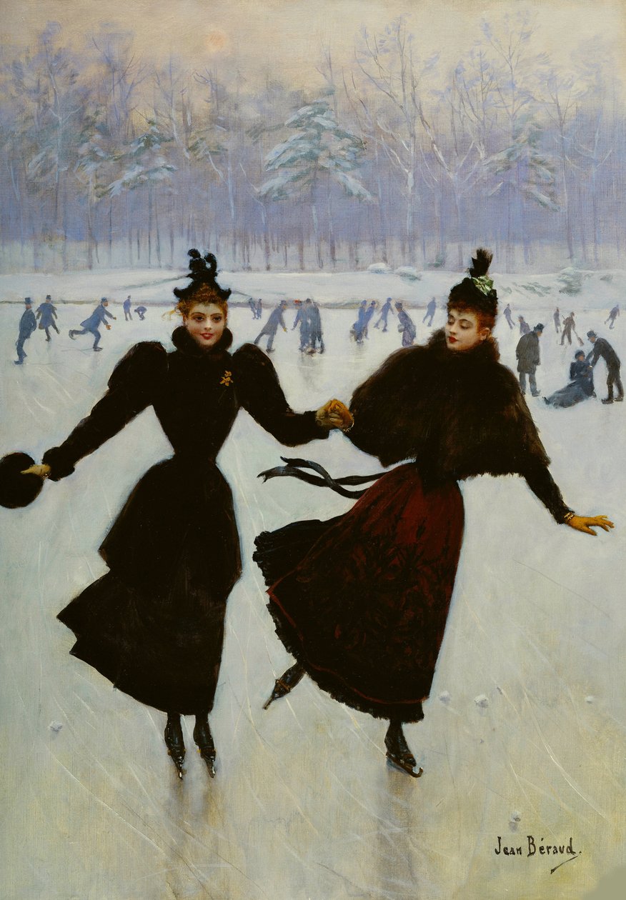 Les Patineuses The Skaters, c. 1890. 作者 让·贝罗