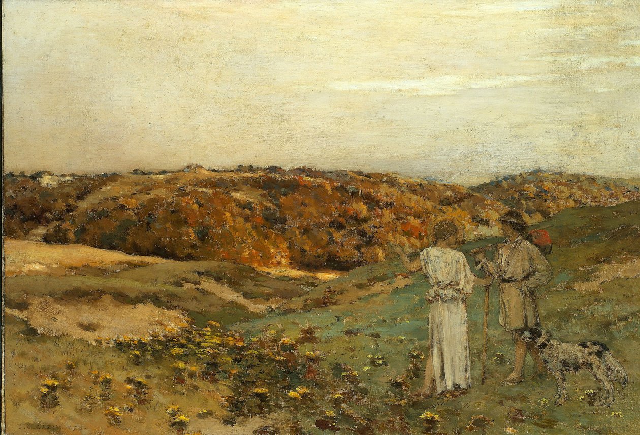 托比亚斯和天使，1878年 作者 让·查尔斯·卡赞