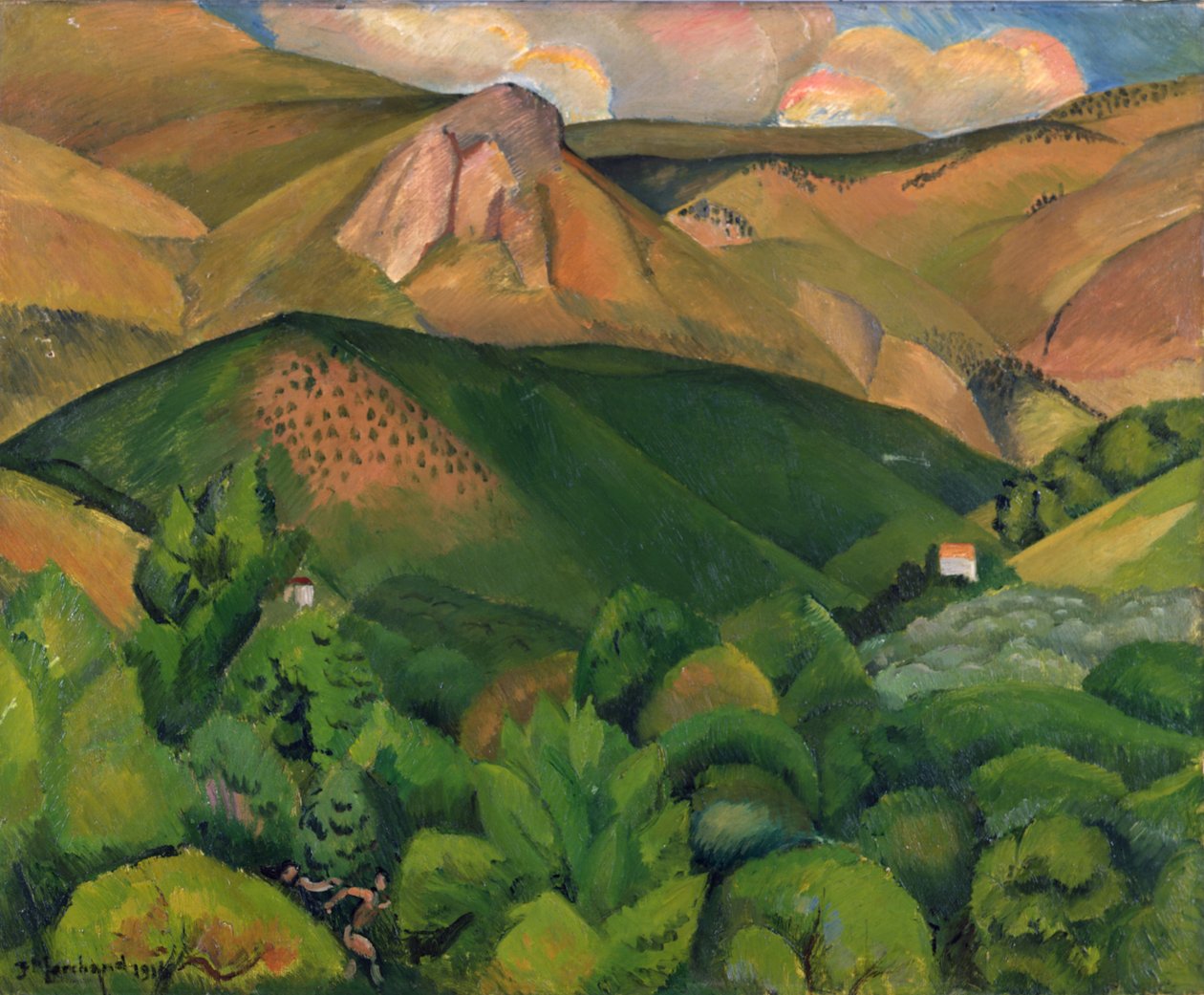 风景，1916年 作者 让·马尚