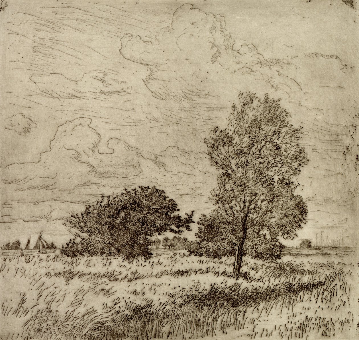 夏风，1904-06（干点） 作者 让·保罗·凯瑟（Jean Paul Kayser）