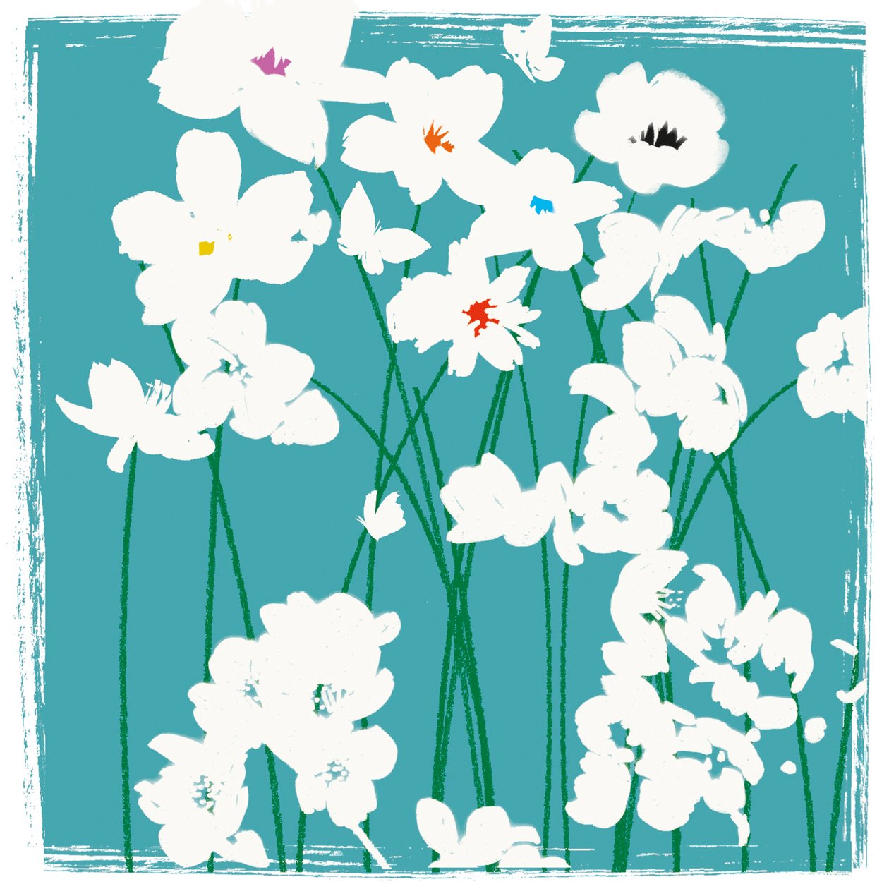 Turquoise Flowers 作者 珍妮·弗兰（Jenny Frean）