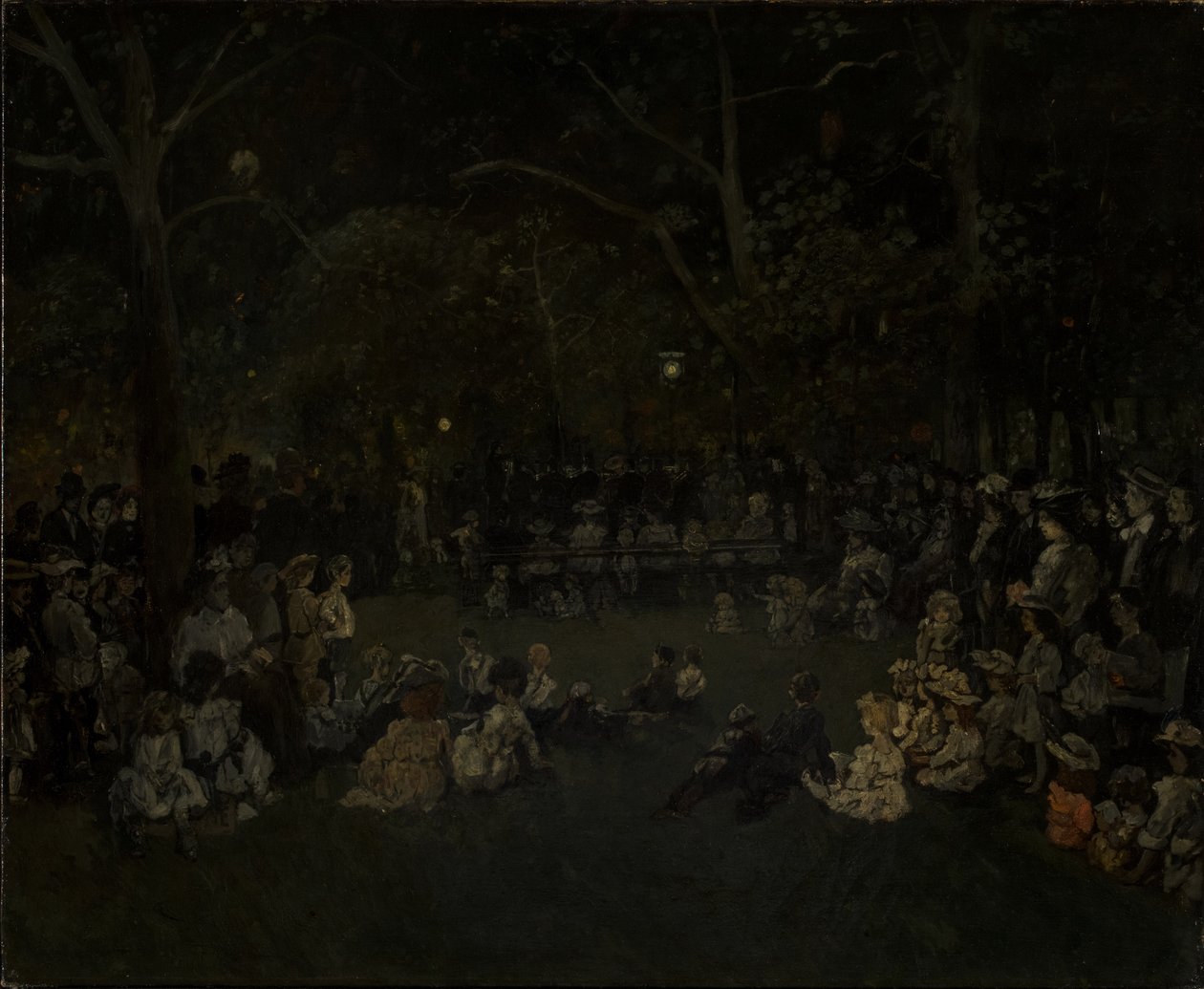 麦迪逊广场音乐会，c.1923 作者 杰罗姆·迈尔斯（Jerome Myers）