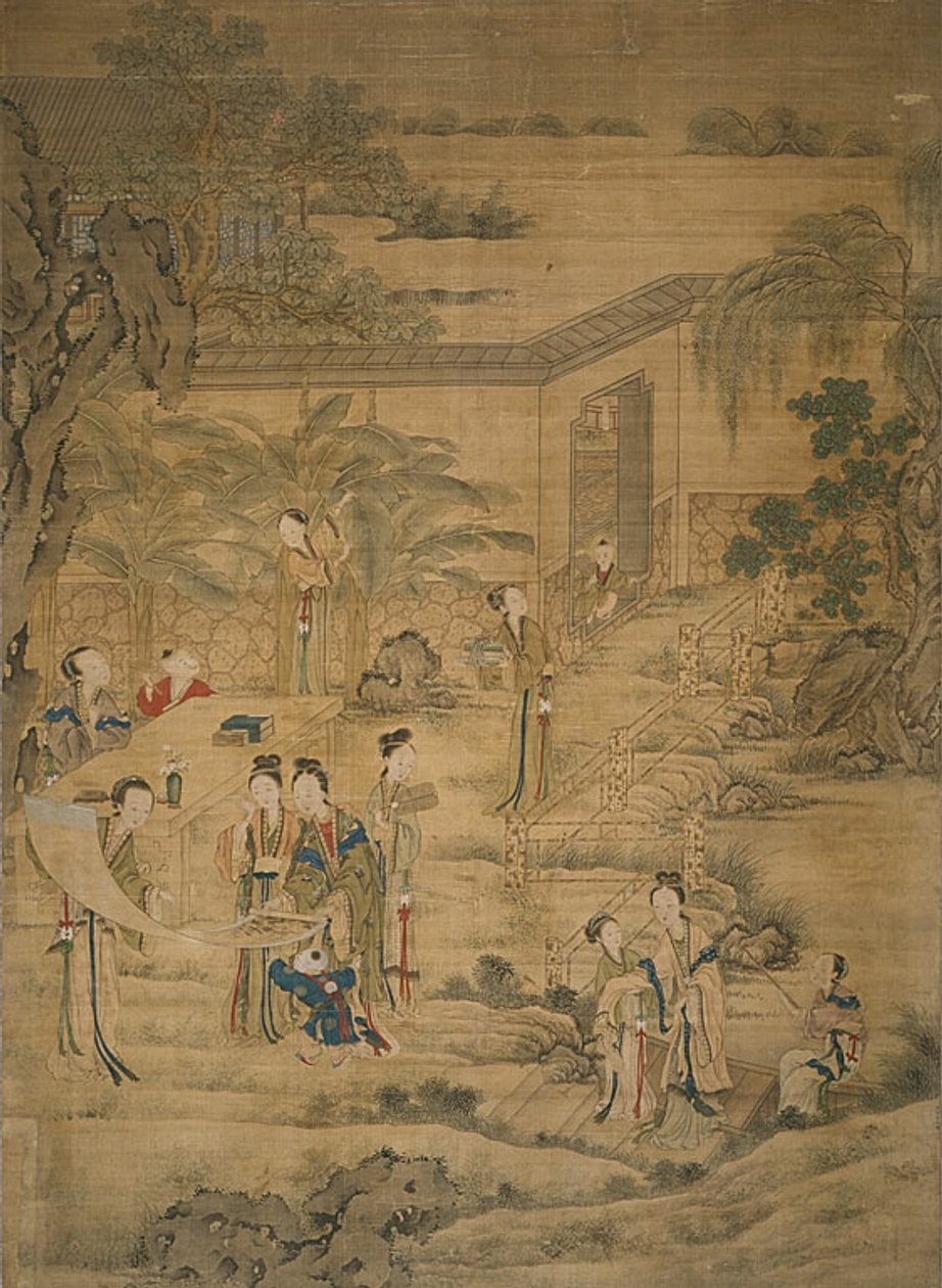 妇女观画 作者 焦炳珍