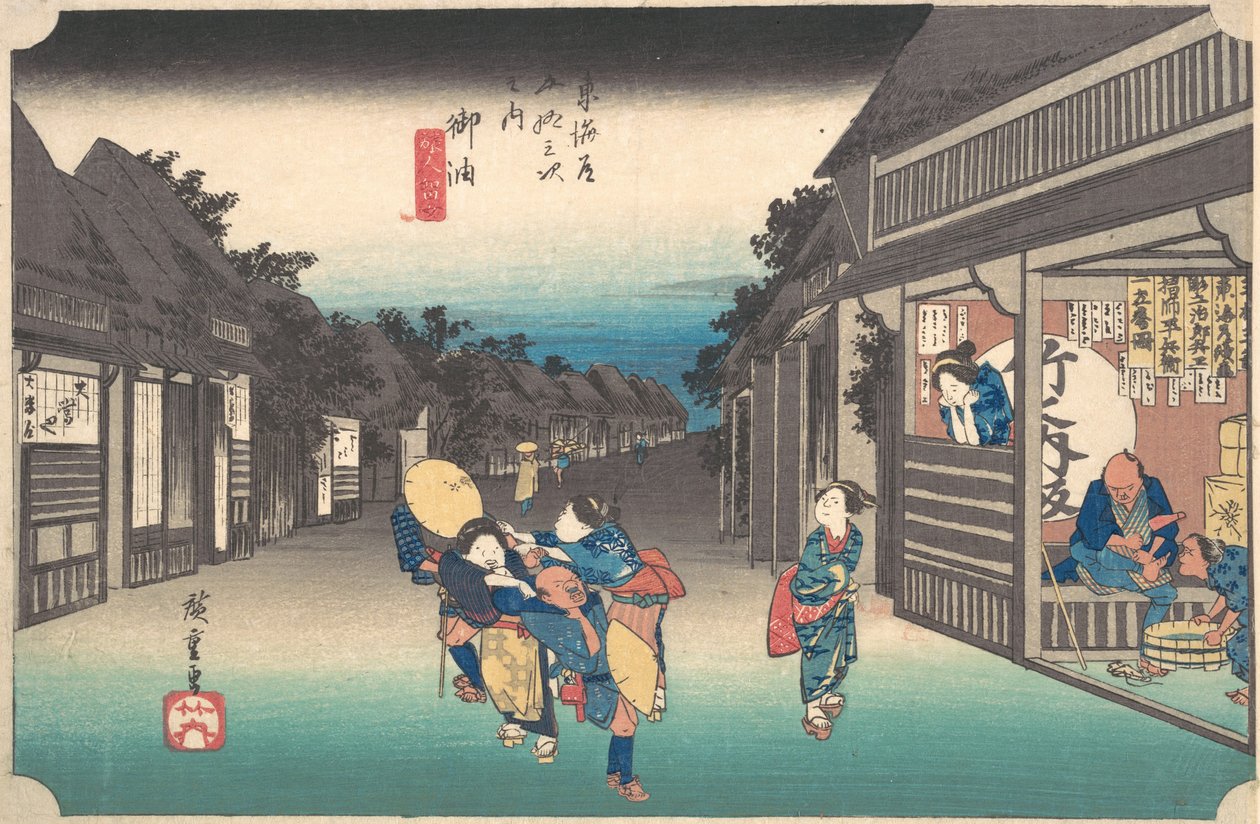 Goyu, Tabibito Ryujo, ca. 1833-34, 约1833-34。 作者 次郎北