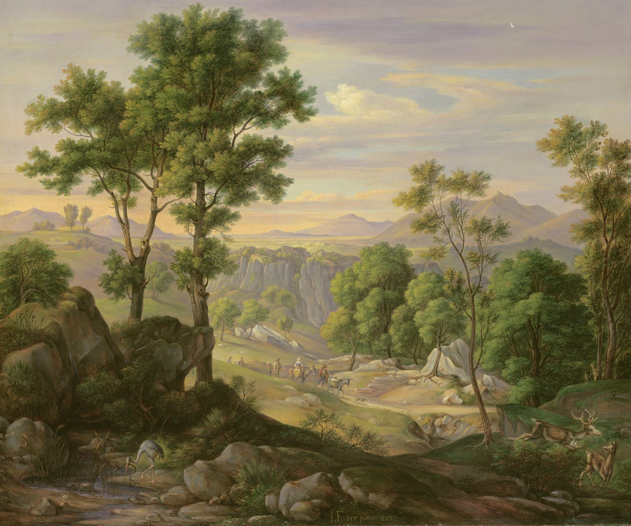 意大利风景，1845年 作者 约阿希姆·法伯