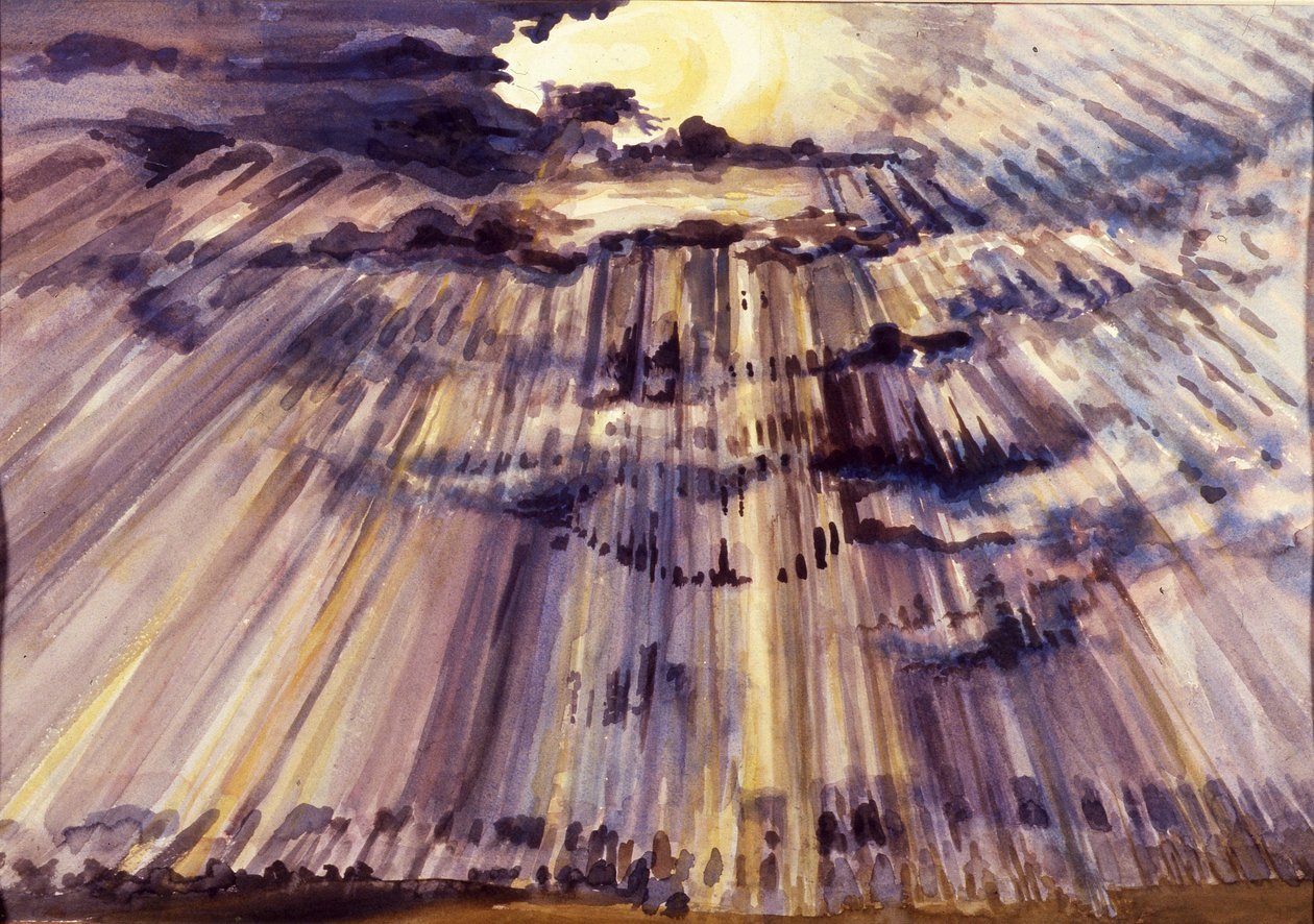 大天空，阳光通过雨滴，2012年 作者 琼·瑟西