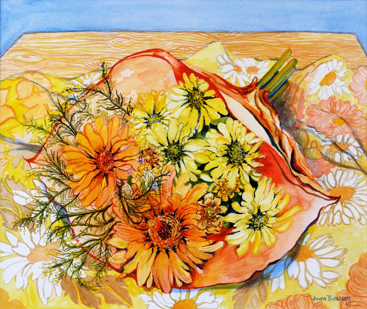 等待安排，2010年，水彩画 作者 琼·瑟西