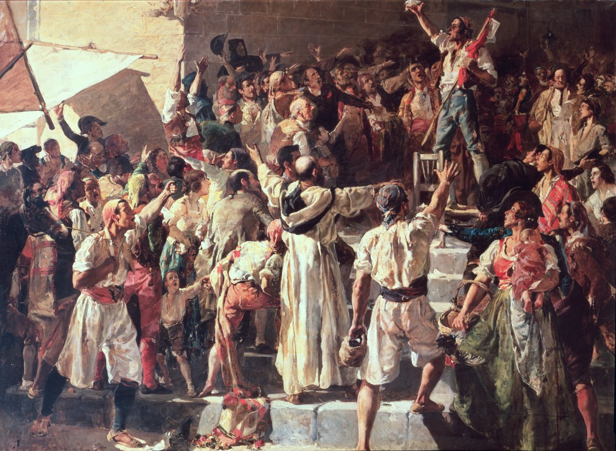 1844年，帕勒特的呐喊宣告在拿破仑 作者 华金·索罗拉