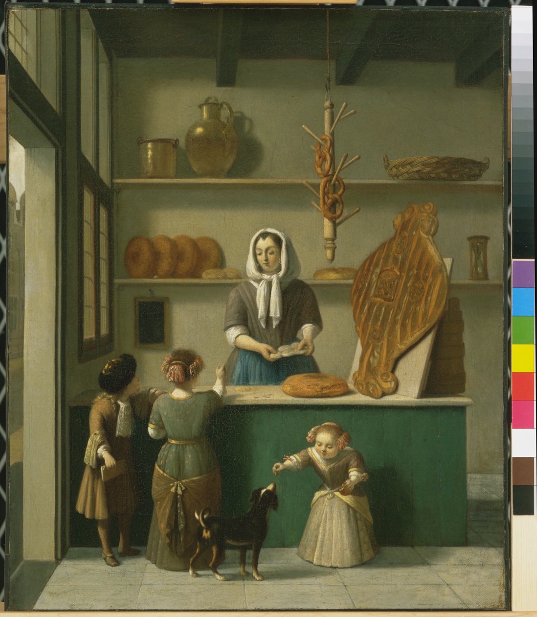 面包店，c.1680 作者 乔布克海德（Job Berckheyde）