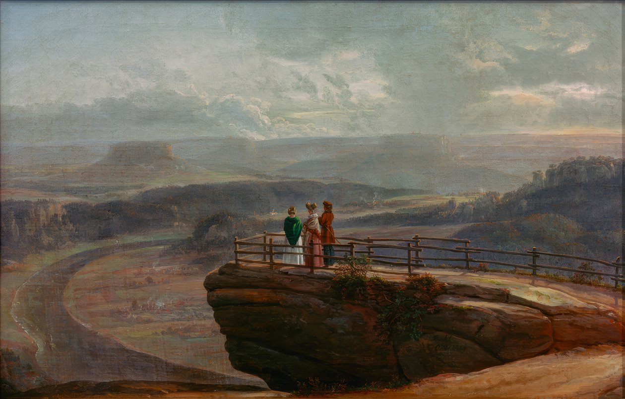 Blick von der Bastei 作者 约翰·克里斯蒂安·达尔