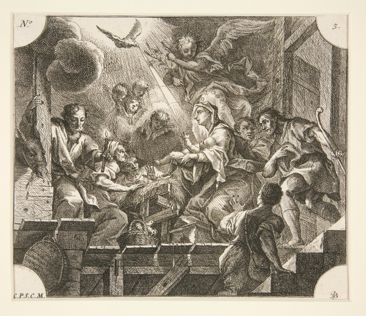 耶稣诞生 作者 约翰·乔治·伯格穆勒（Johann Georg Bergmuller）
