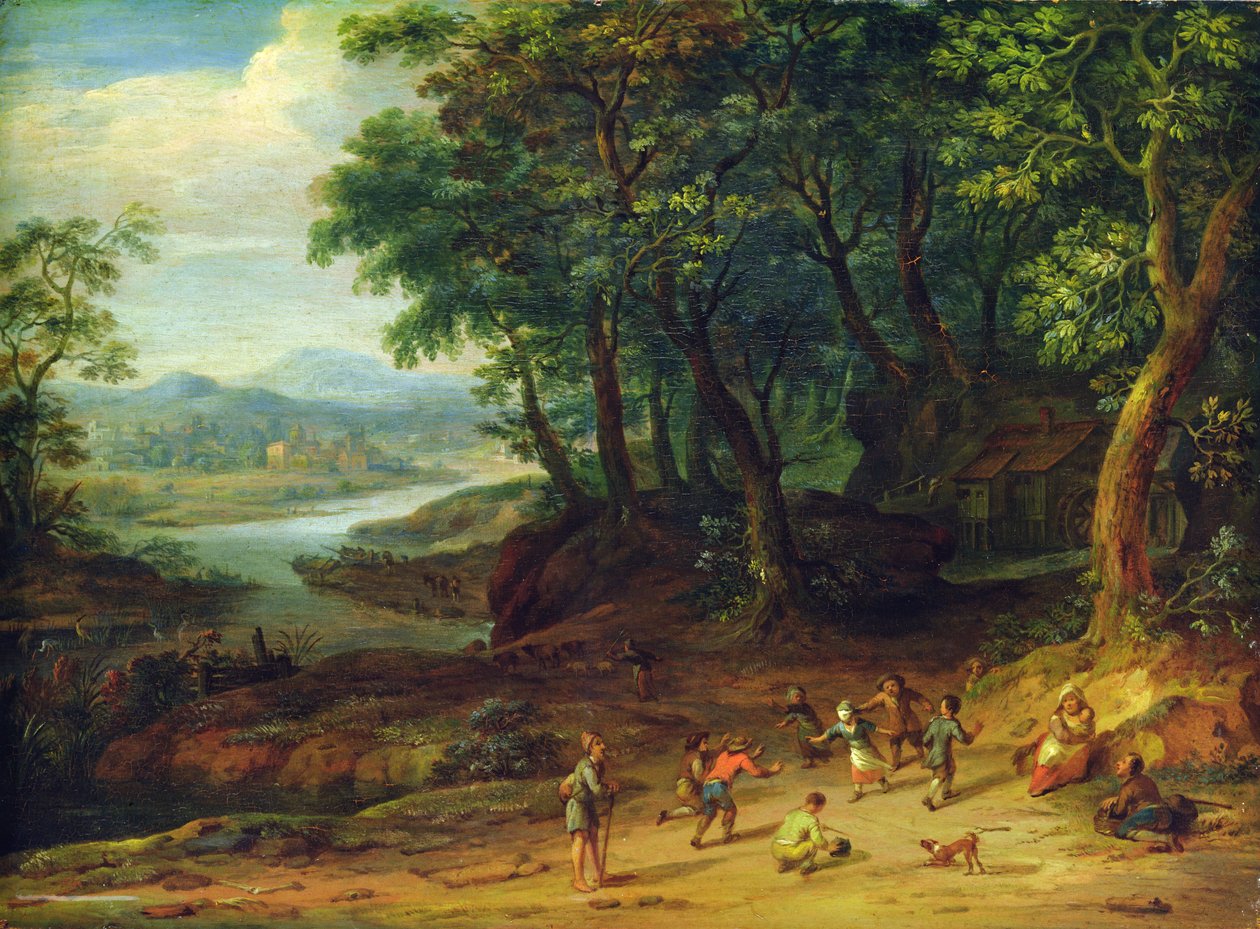 景观，1728年 作者 约翰·霍尔斯特（Johann Holst）