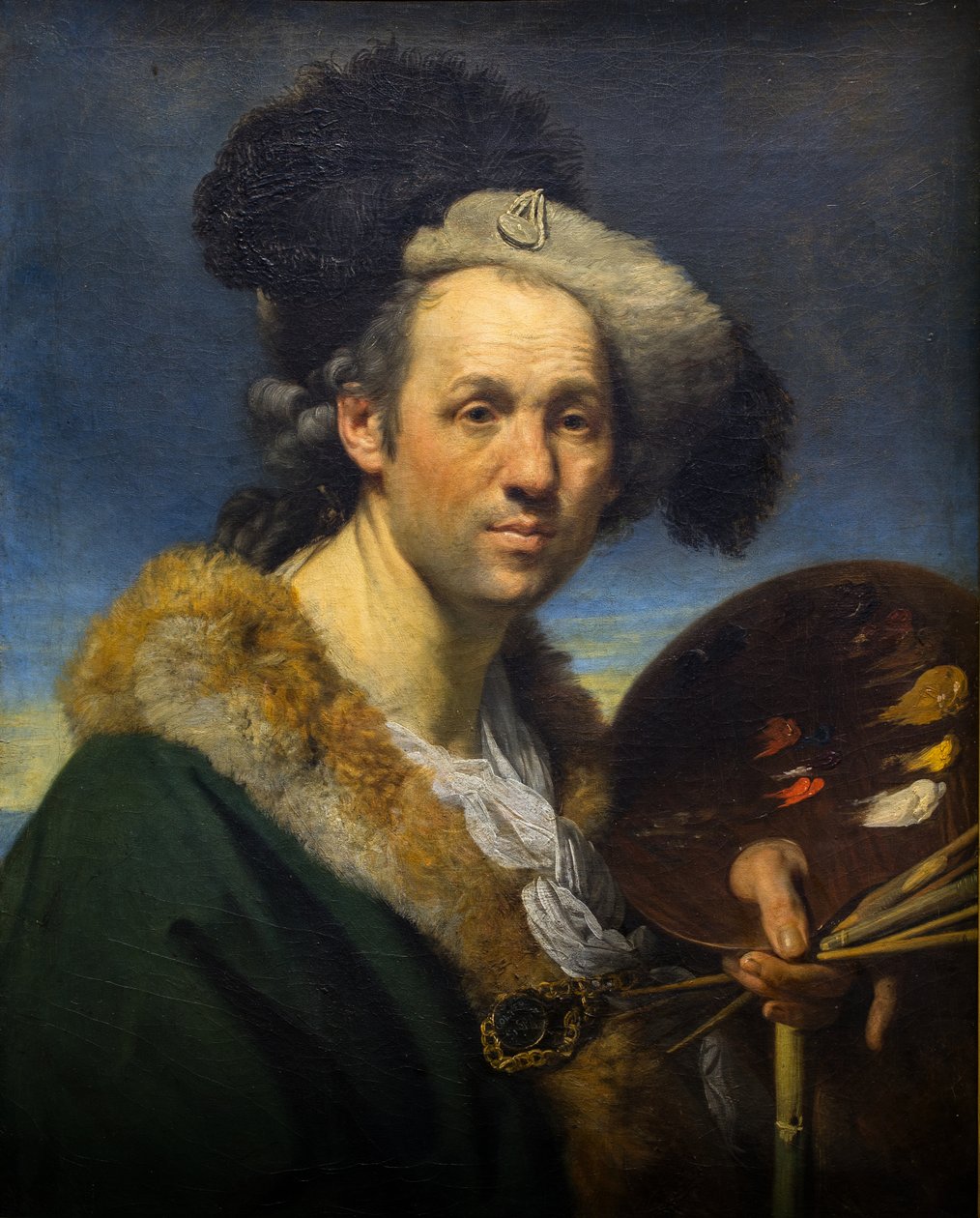 调色板自画像 作者 约翰·佐法尼（Johann Zoffany）