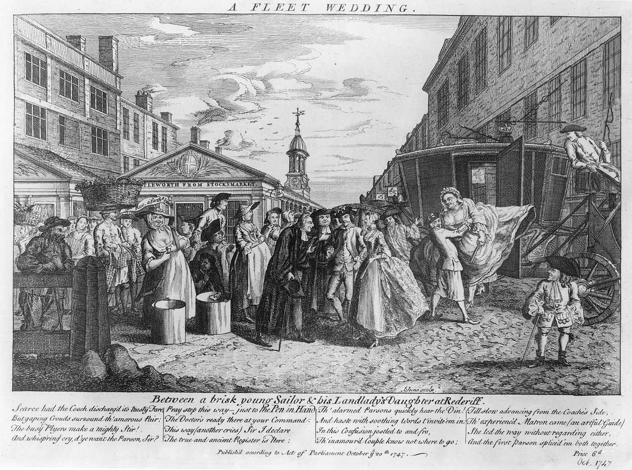 舰队婚礼，1747年 作者 约翰·朱恩