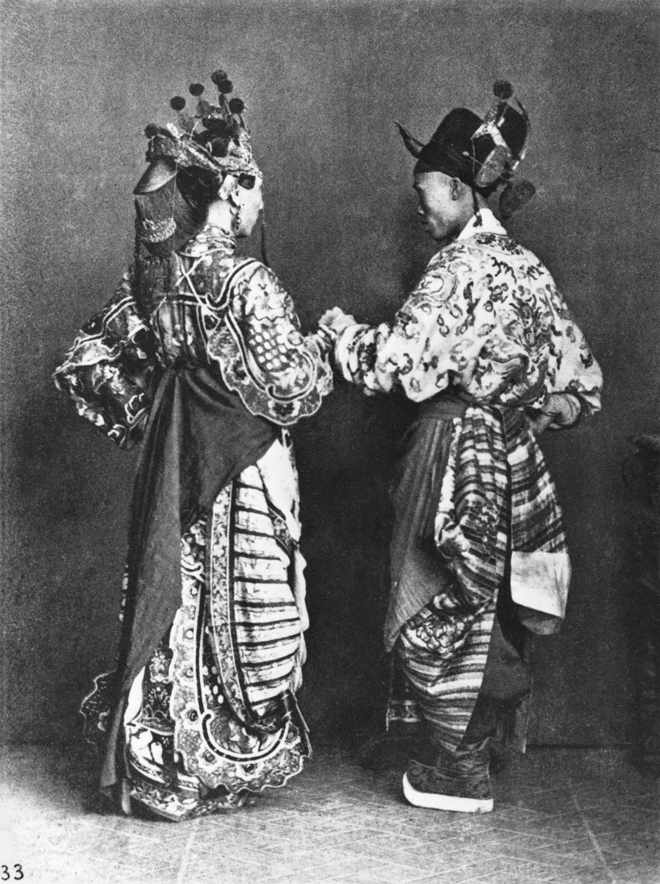 中国演员来自后面，1870年 作者 约翰汤姆森