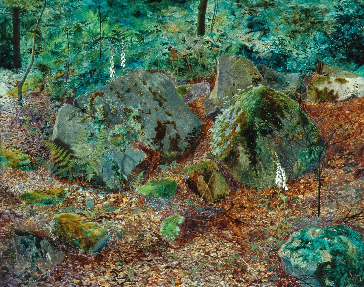 1864年的苔藓峡谷 作者 约翰·阿特金森·格里姆肖