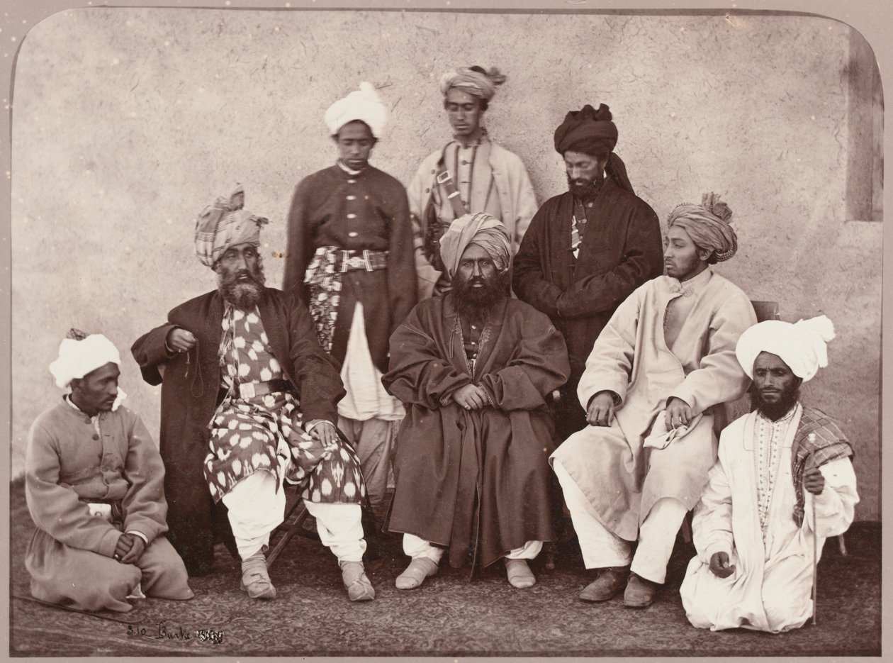 穆罕默德·扎希尔·汗（Mohamed Zahir Khan）和阿斯兰·汗（Aslam Khan），1879年 作者 约翰·伯克