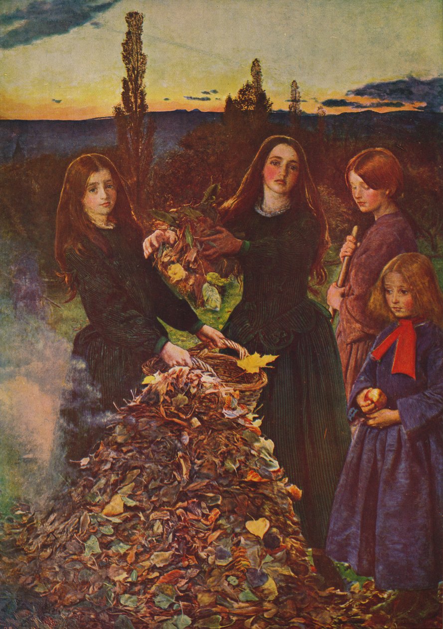秋叶，1856，c1915 作者 约翰·埃弗里特·米莱斯