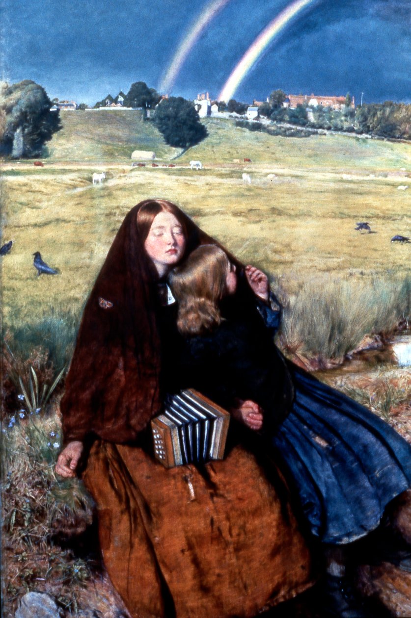 盲人女孩，1856年 作者 约翰·埃弗里特·米莱斯