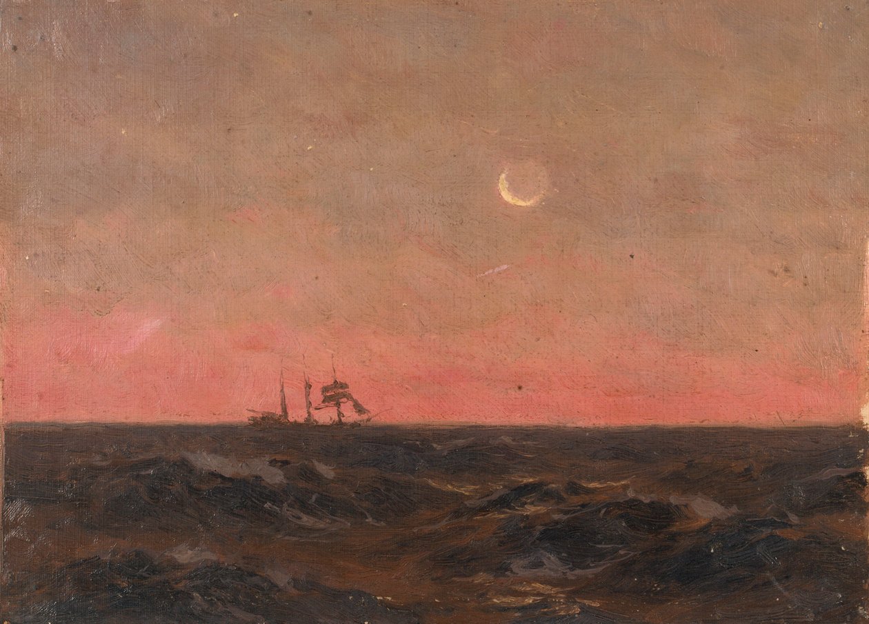 海景，约 1900 年（布面油画） 作者 约翰·弗雷泽