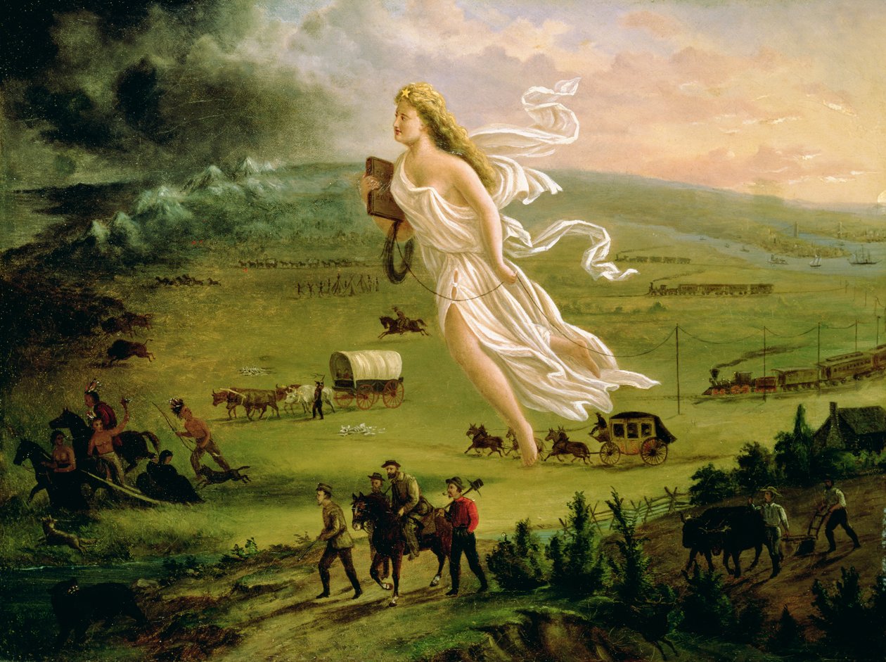 美国进步，1872年 作者 约翰·加斯特