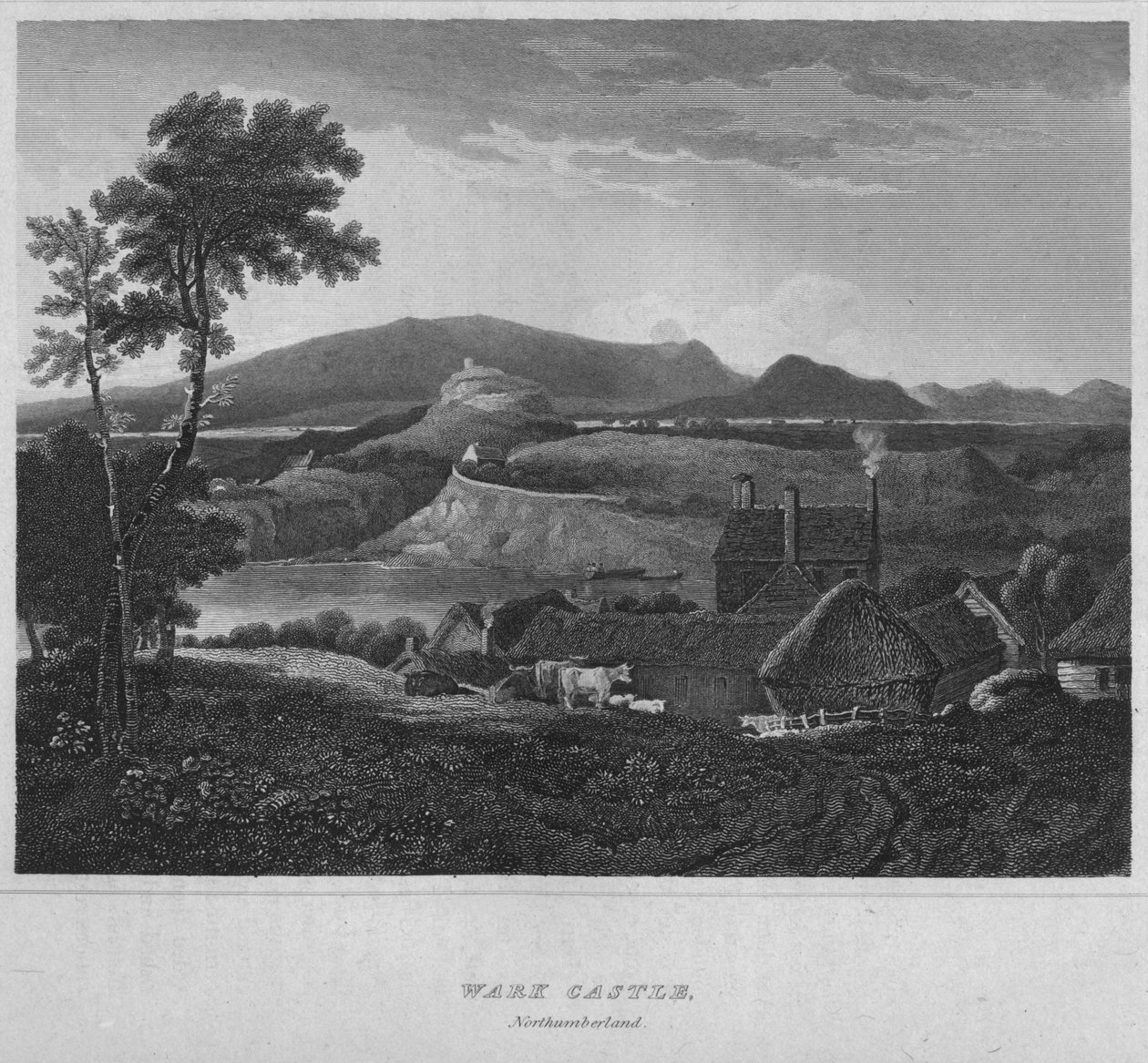 沃克城堡，诺森伯兰，1814年 作者 约翰·格雷格