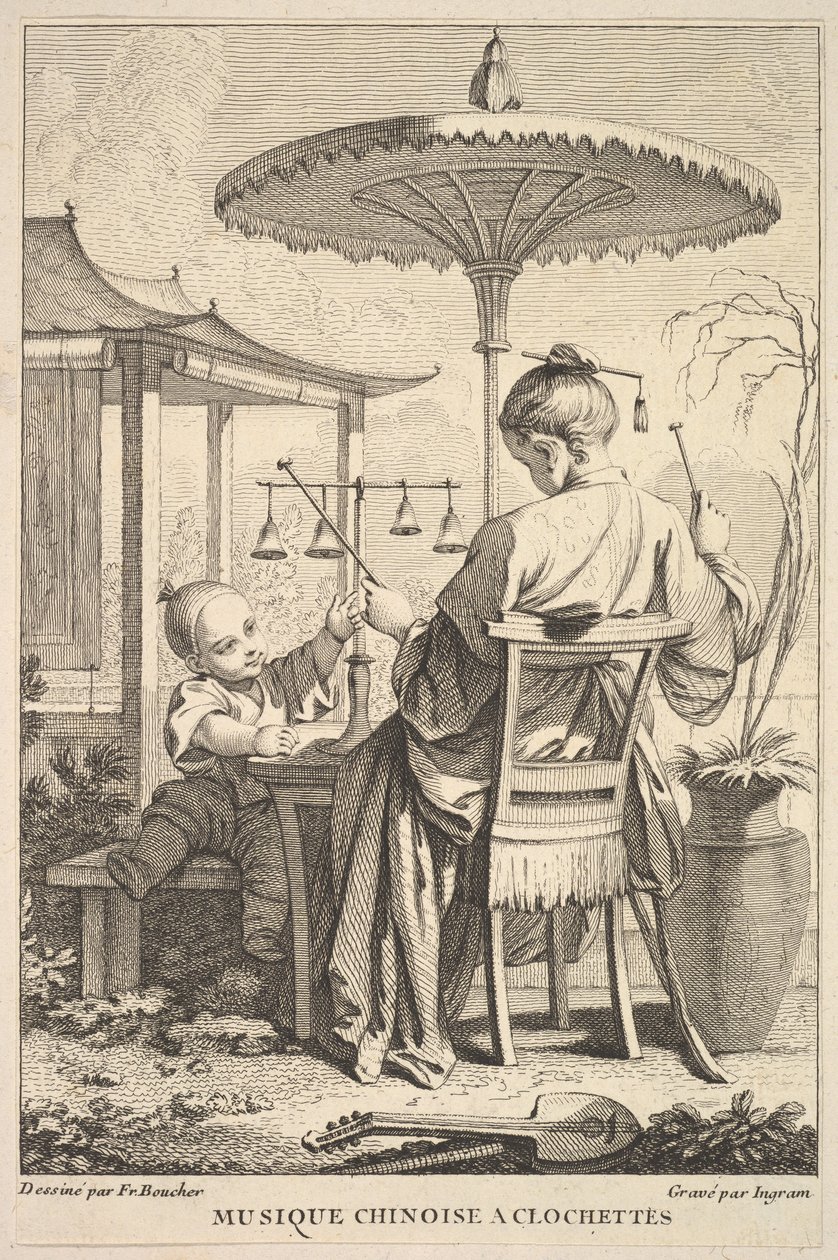中国钟乐，1741-63。 作者 约翰英格拉姆