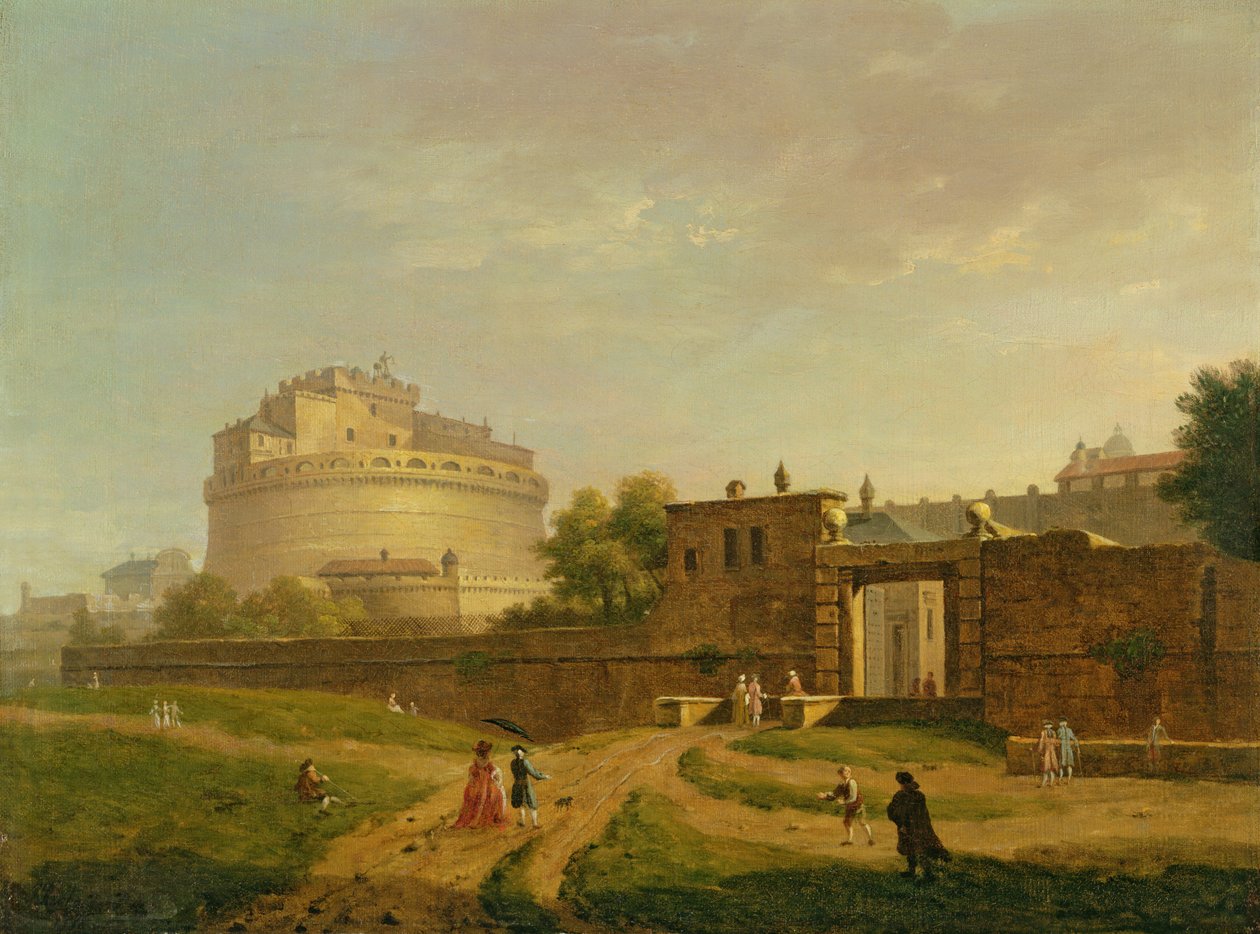 Castel Sant&39;Angelo，罗马，1776年 作者 约翰·英尼哥·理查兹（John Inigo Richards）