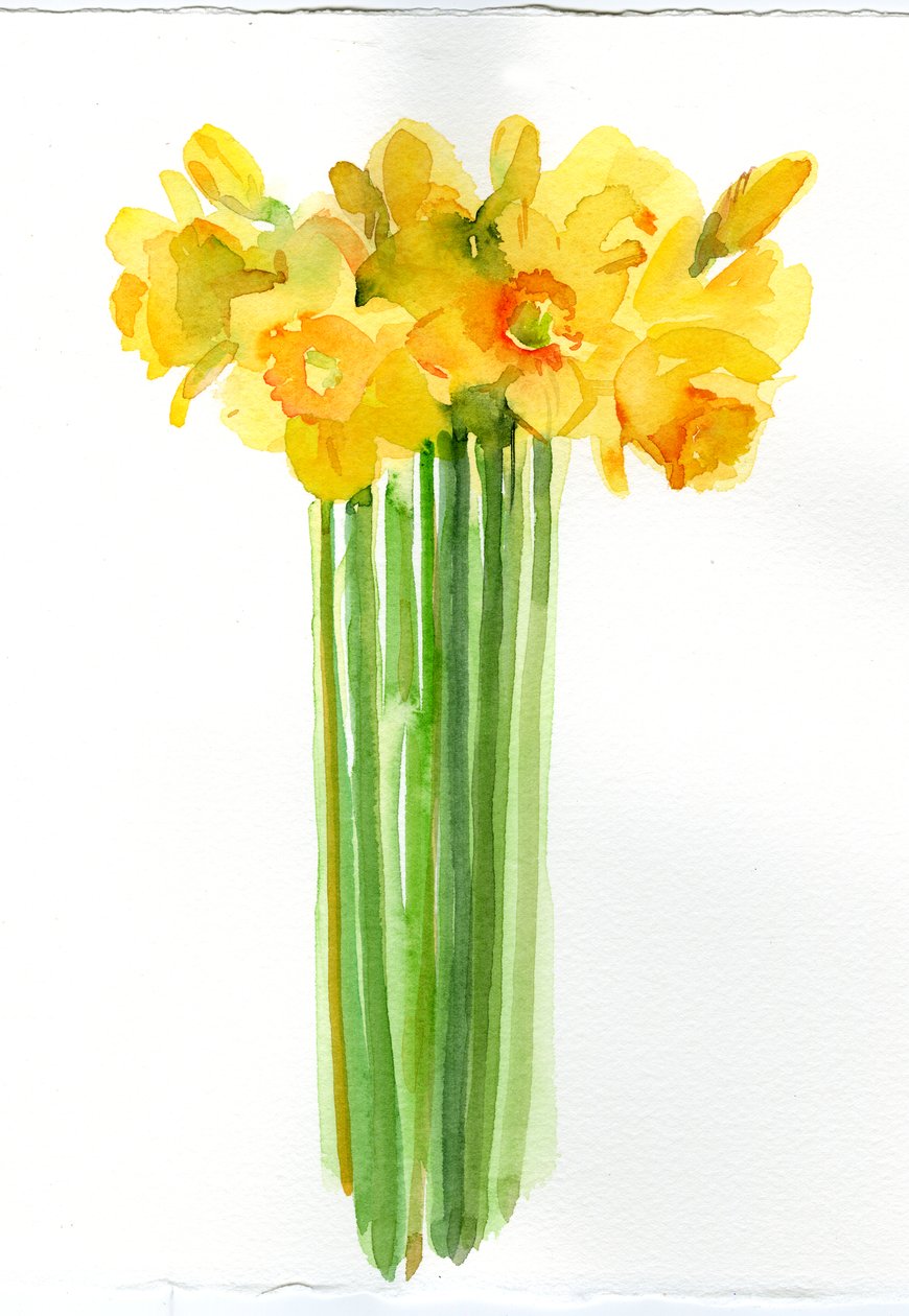 水仙花束，2014 作者 约翰·基林
