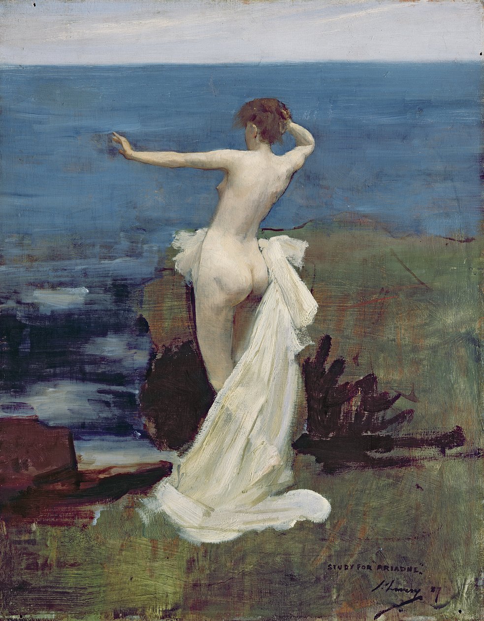 研究阿里阿德涅，1907年 作者 约翰·拉维里