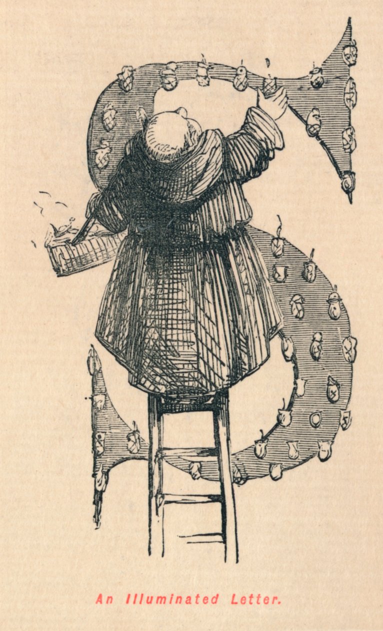 发光字母c1860，c1860 作者 约翰·里奇