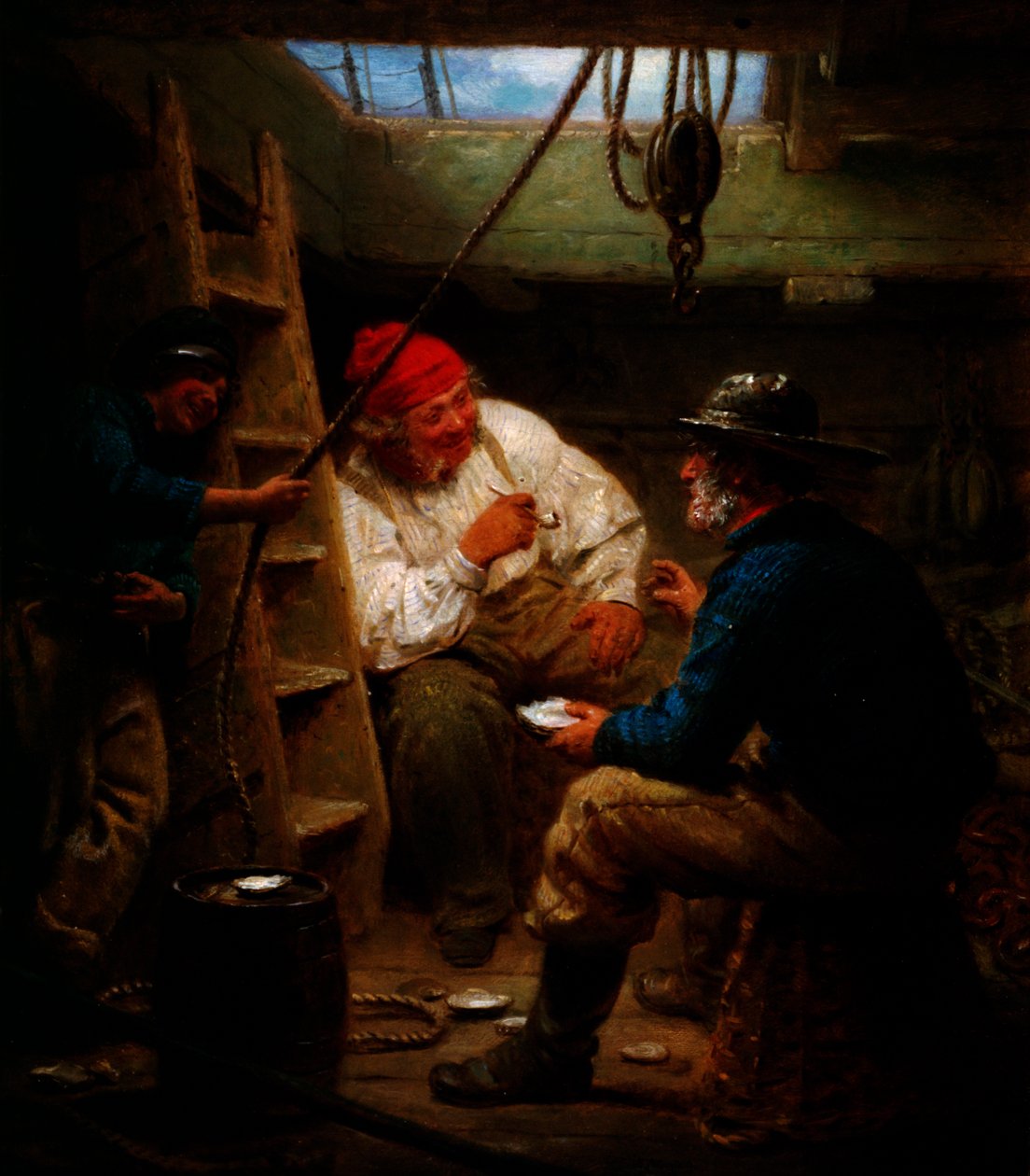 舱内八卦"，约1843-1886年。   作者 约翰·摩根