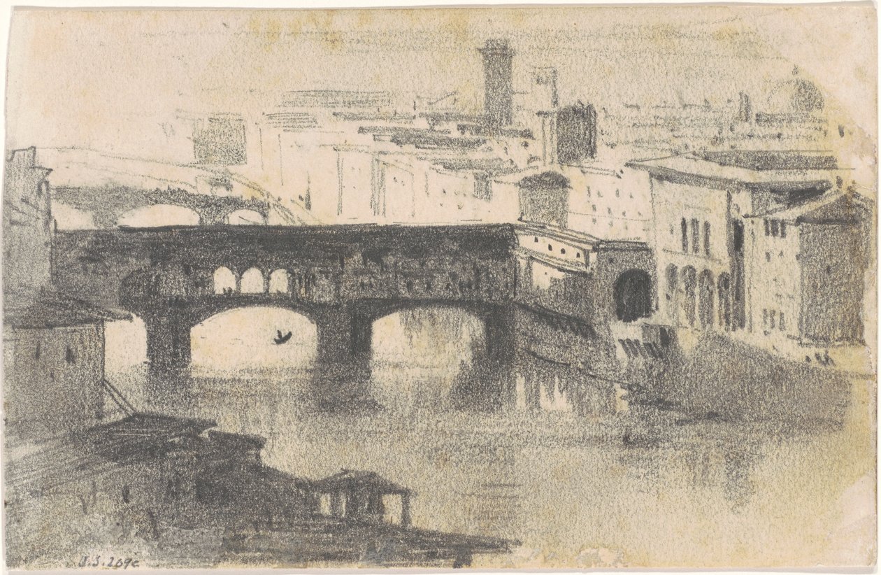 Ponte Vecchio，佛罗伦萨[直页]。 作者 约翰·辛格·萨金特