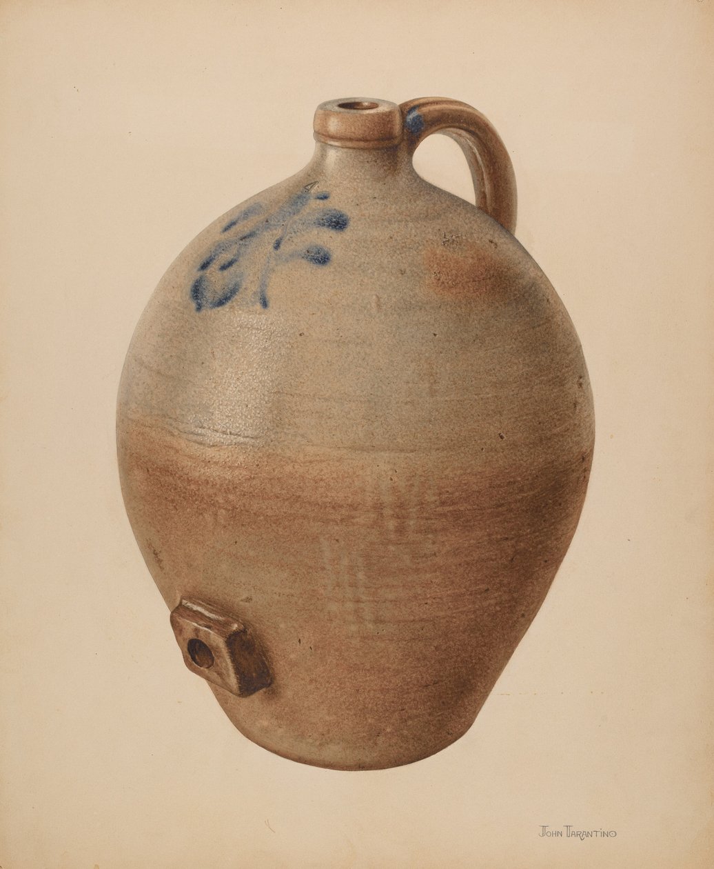 苹果酒壶，约1939年。 作者 约翰·塔伦蒂诺