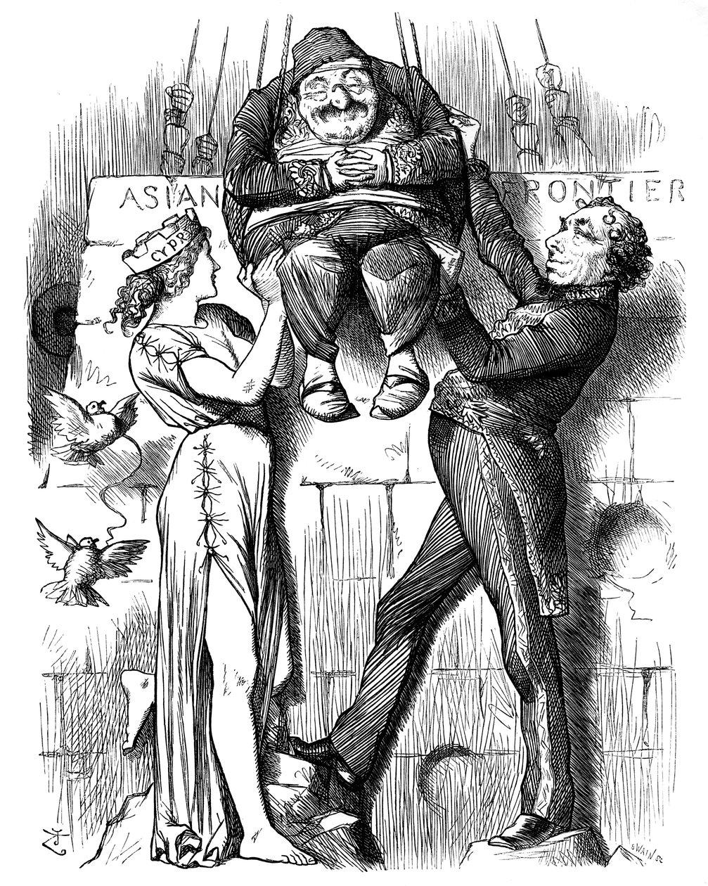 矮胖，1878年。 作者 约翰·坦尼尔