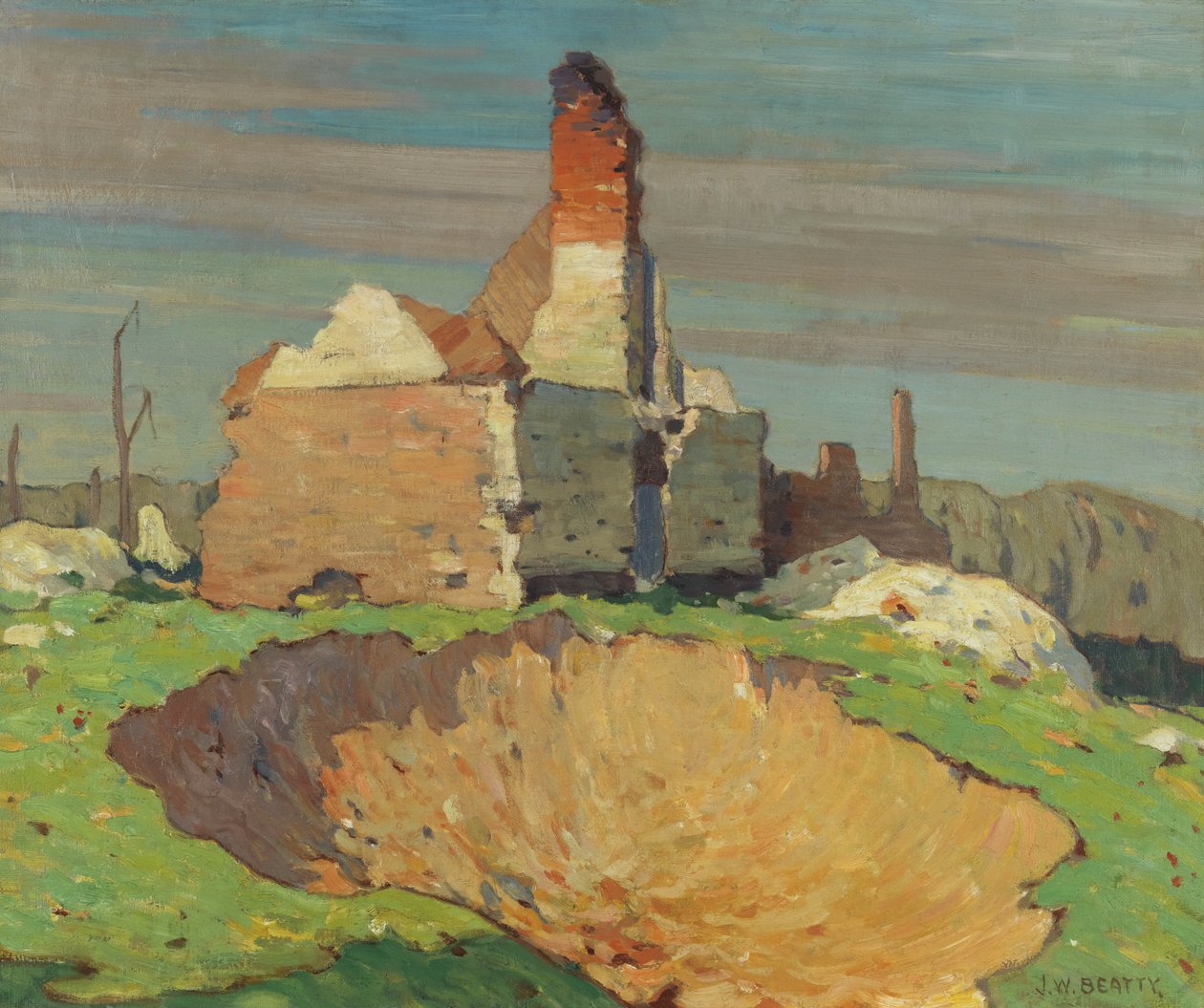 壳孔，1914-19 作者 约翰·威廉·比蒂
