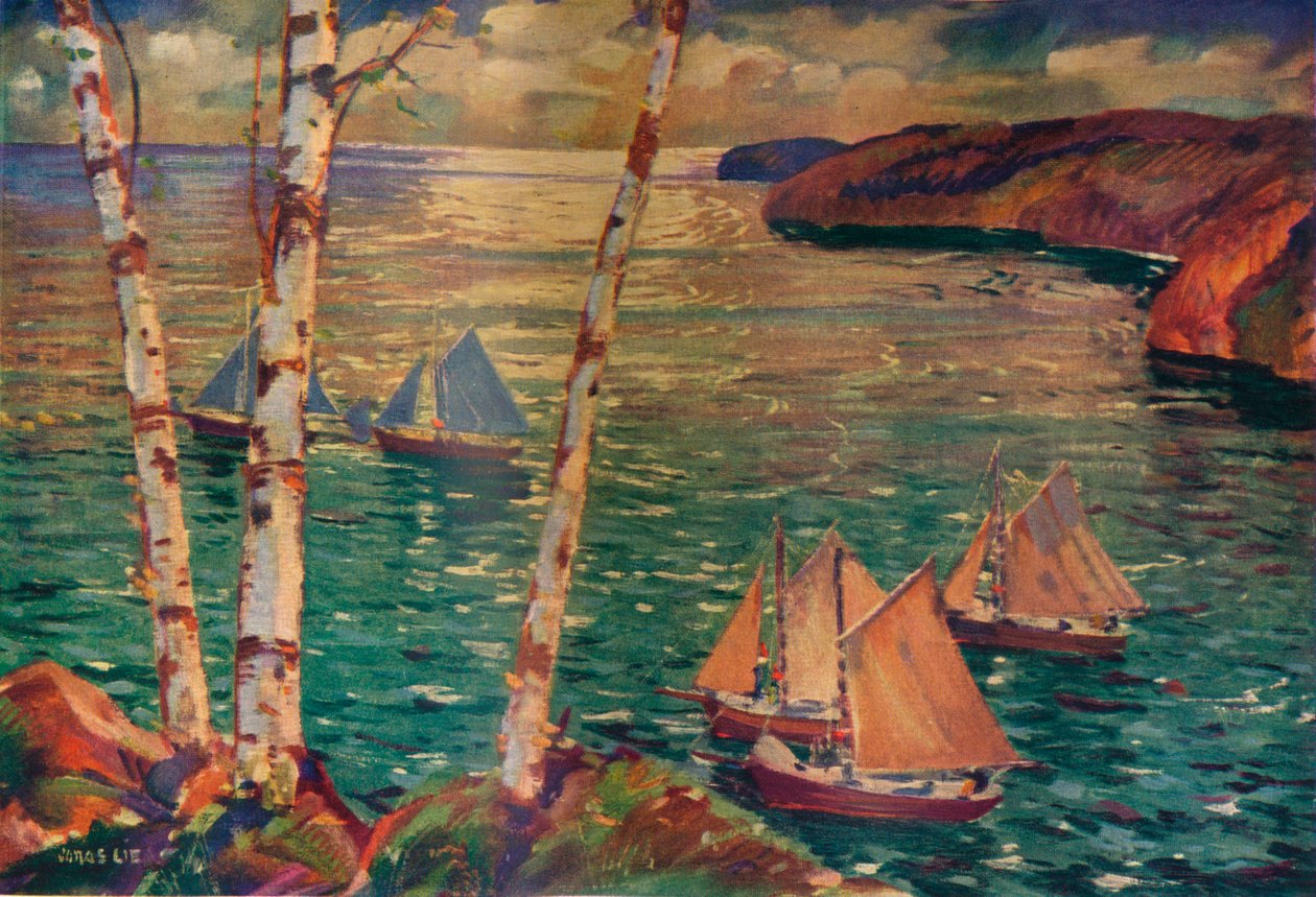 走进早晨，c1920 作者 乔纳斯·李