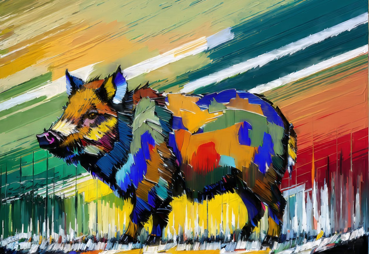 动物 野猪_1 作者 约瑟夫·约翰·迈克尔