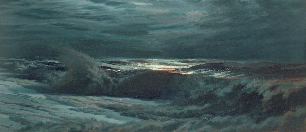 夜波，1883年 作者 约瑟夫·塞文