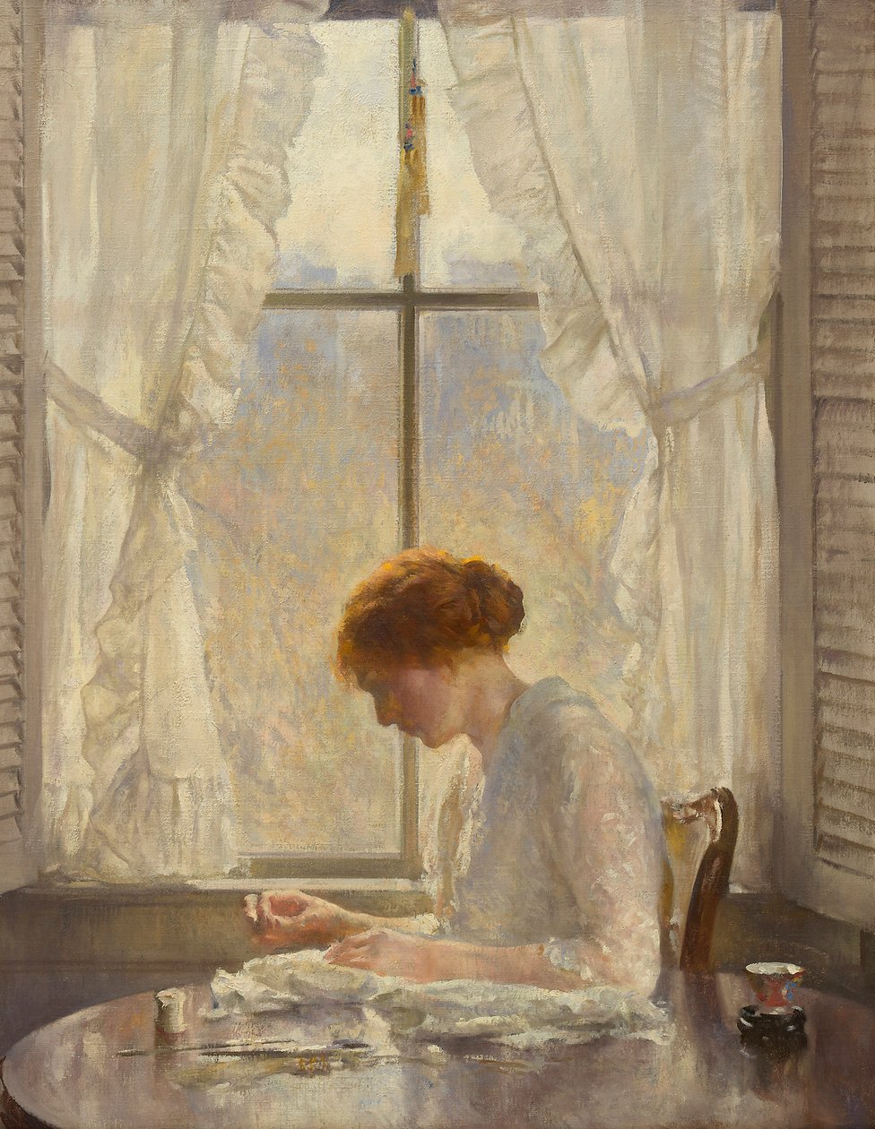女裁缝，1916年 作者 约瑟夫·德坎普