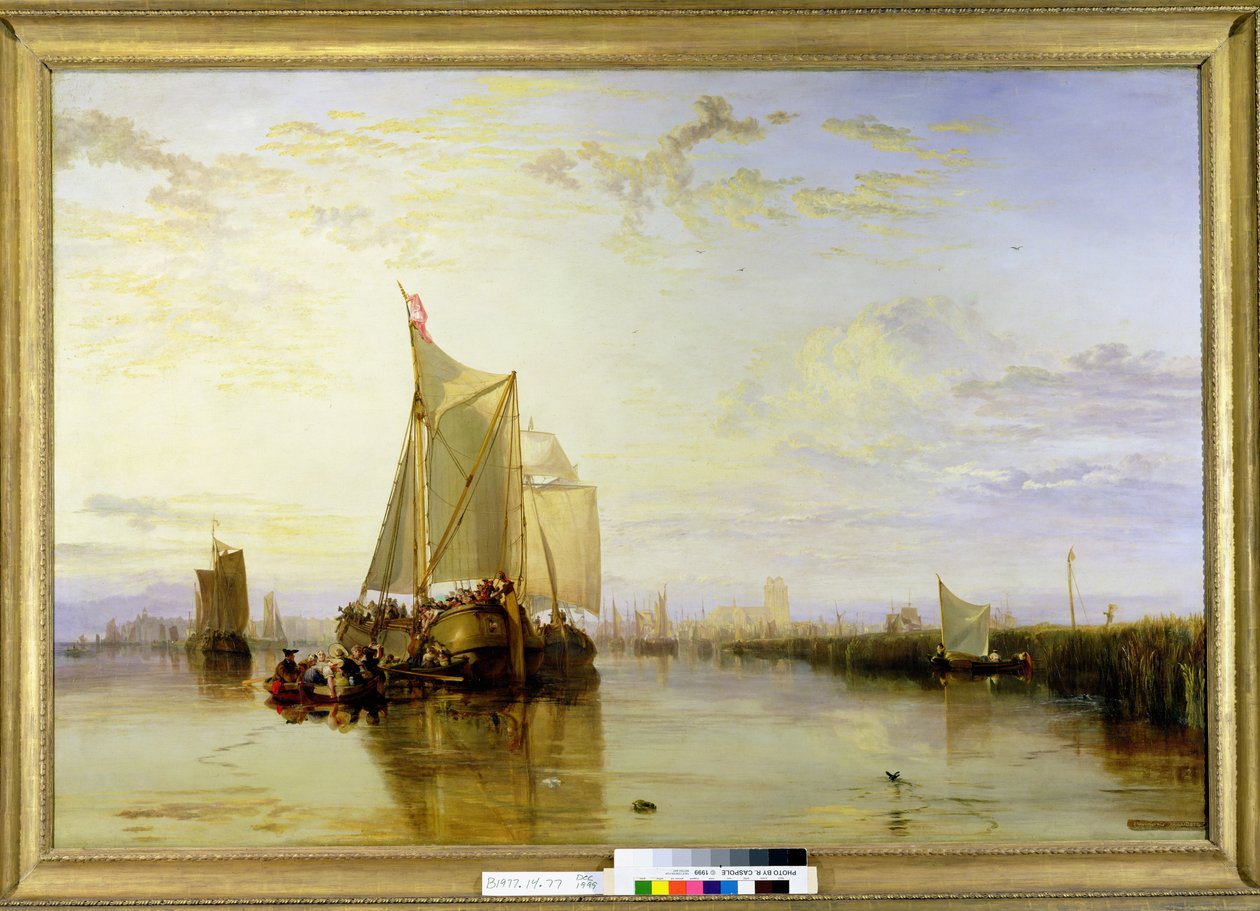 Dort或Dordrecht：来自鹿特丹的Dort Packet-Boat船，1817-18 作者 约瑟夫·马洛德·威廉·特纳