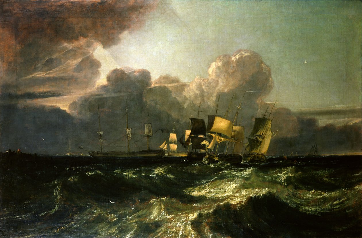 船舶承载安克雷奇（&39;Egremont Sea Piece&39;），1802 作者 约瑟夫·马洛德·威廉·特纳