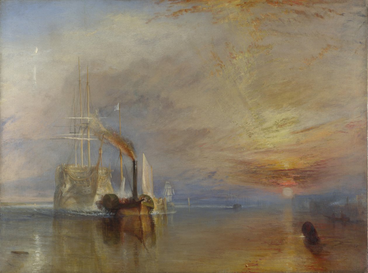 战斗的Temeraire，1839年 作者 约瑟夫·马洛德·威廉·特纳