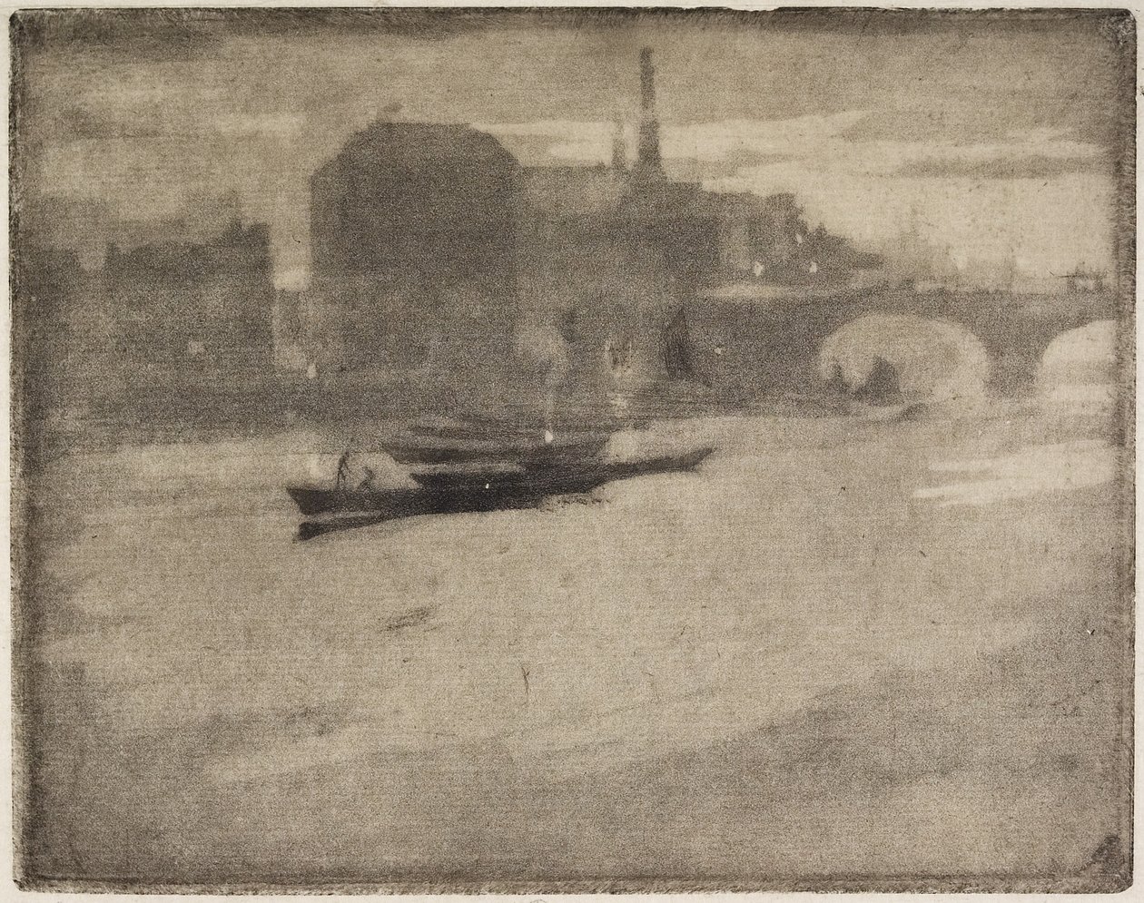 泰晤士河，1894年 作者 约瑟夫·彭内尔