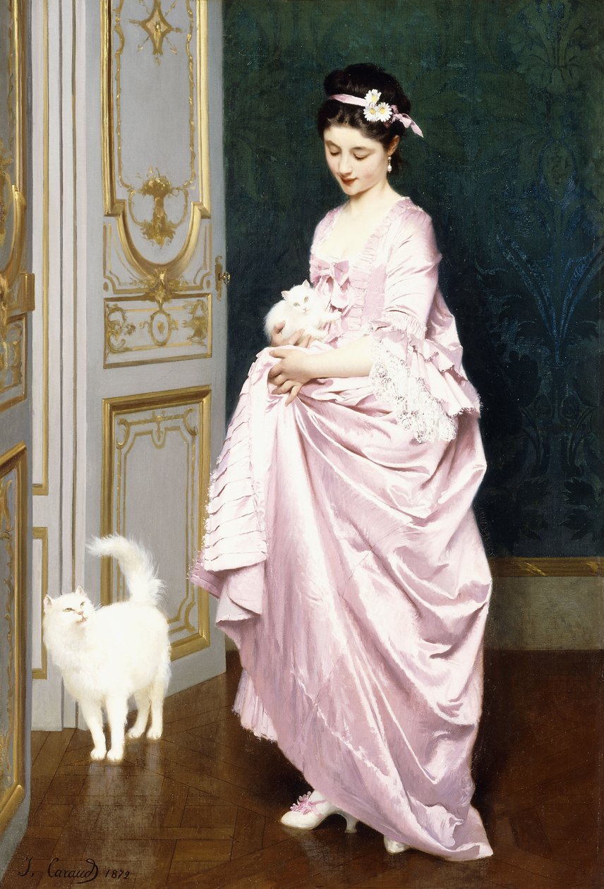 猫的情意，1872年 作者 约瑟夫·卡罗