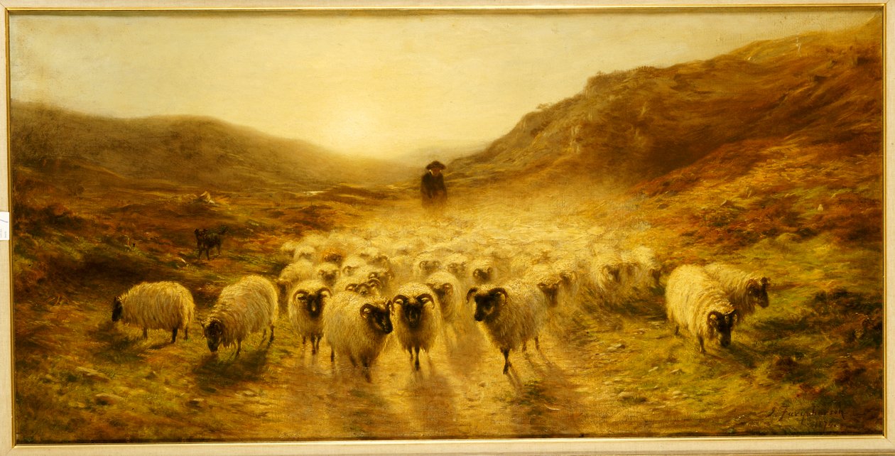 离开山丘，1874年 作者 约瑟夫·法夸森