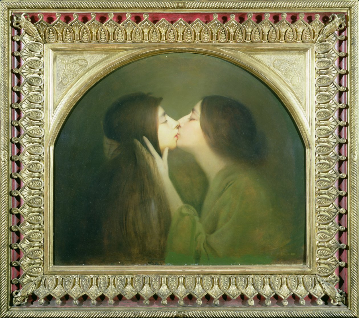 亲吻，1900年 作者 约瑟夫·格兰妮