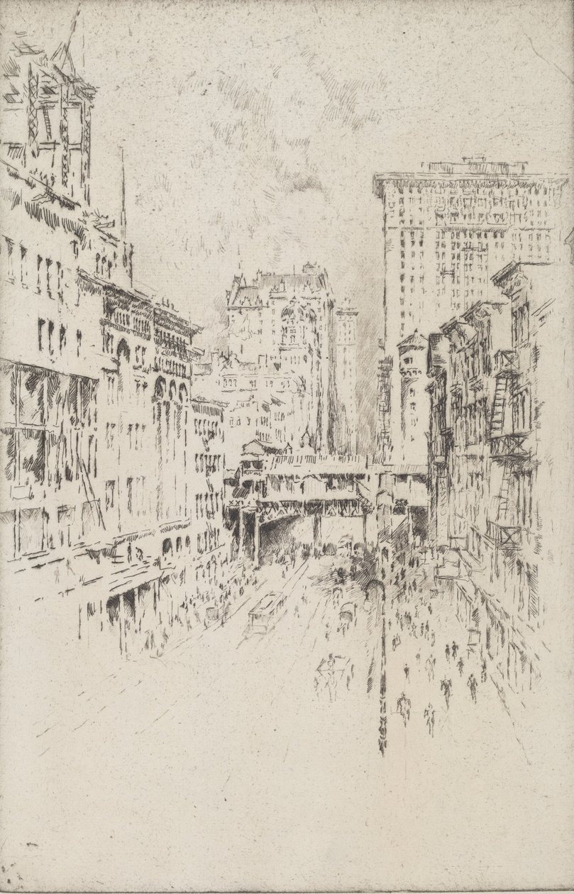 第四十二街，1904年。 作者 约瑟夫·彭内尔